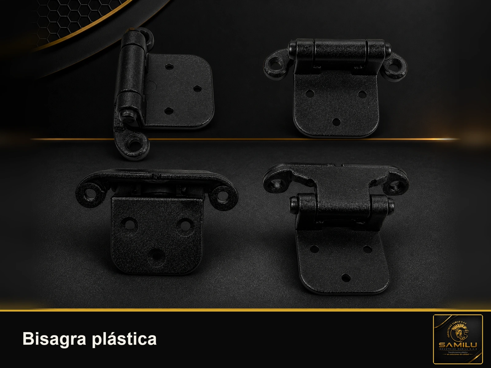 Producto Bisagra plástica fabricado por Industrias Samilu