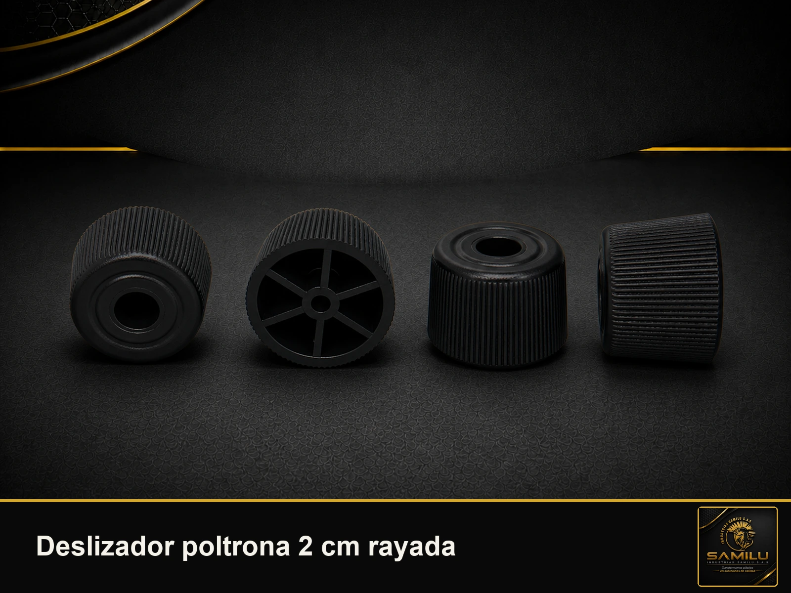 Producto Deslizador poltrona 2 cm rayada fabricado por Industrias Samilu