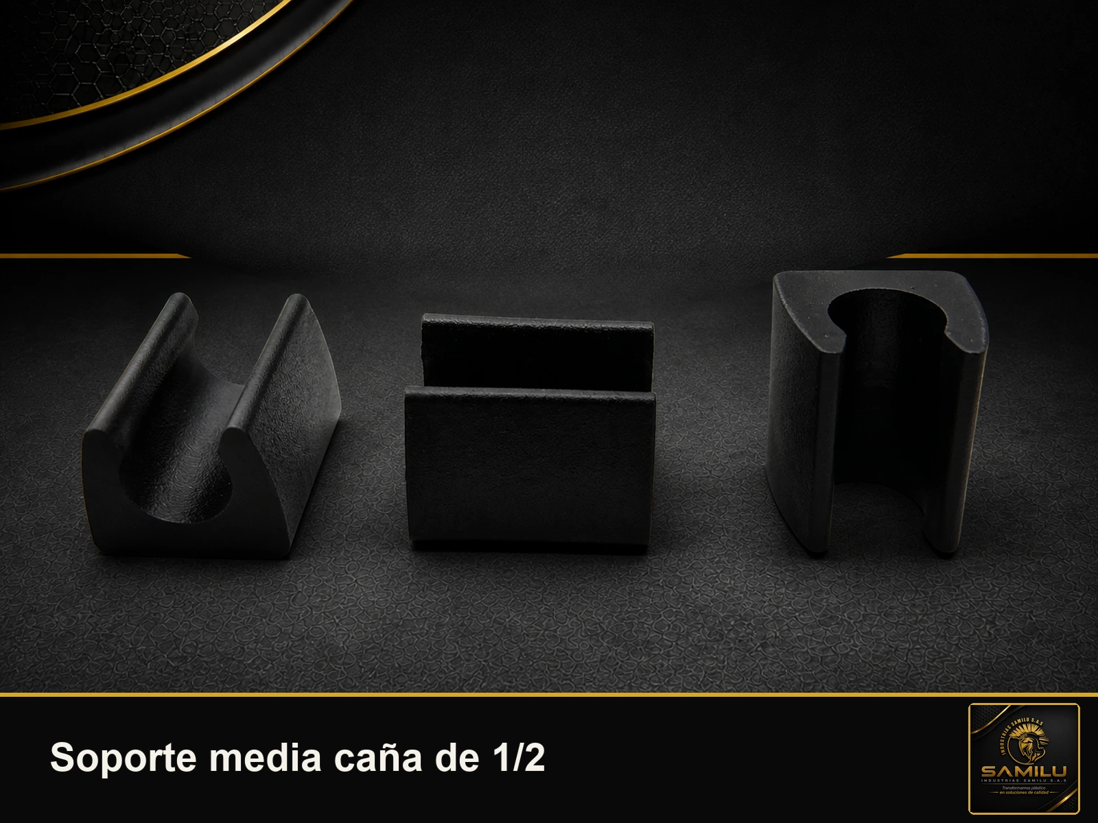 Producto Soporte media caña 1/2 fabricado por Industrias Samilu